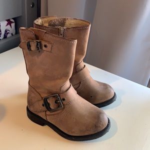 Toddler Frye brown leather Buckle Boots size 5.5
